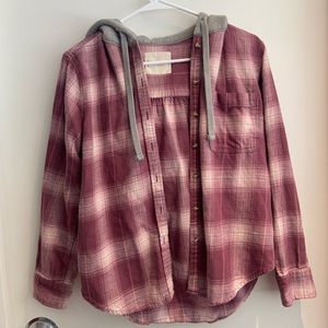Lucky brand flannel hoodie